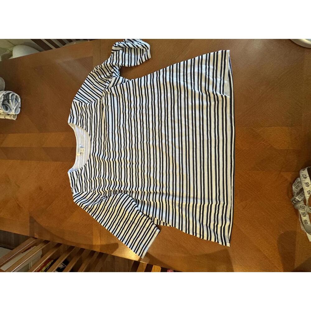 CJ Banks Striped 3X Top - Casual Comfort 2-134